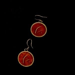 Danforth Pewter Vermont rust & pewter earrings